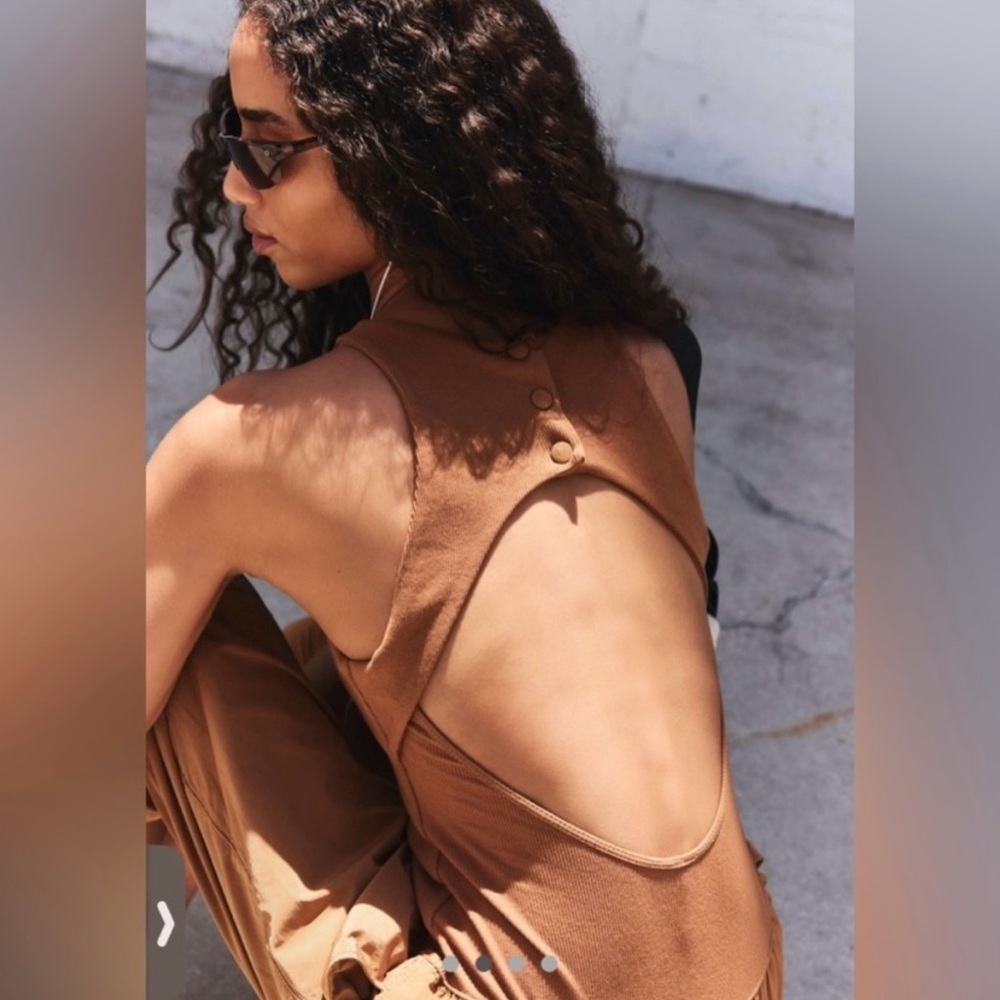 Brown Women's Jumpsuit - Picture 3 of 5